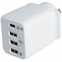USB-A & USB-C 45W AC Charger with USB-PD QC PD3.0