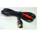 Lead 5 Pin DIN Plug to 2 x 3.5mm DC Plugs - SHIELDED 1.2M
