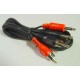 Lead 2 RCA  to 2 x 3.5mm DC Stereo Plugs - SHIELDED 1.2M