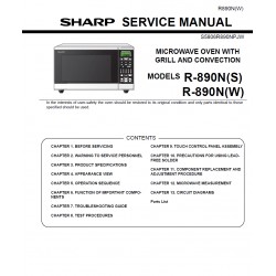 Sharp Microwave R-890N(S) / R-890N(W) Service Manual