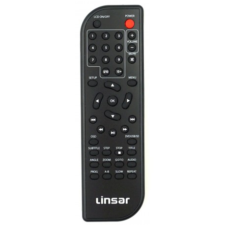 LINSAR DVD Player Remote for LS9DPDVD