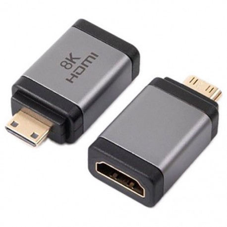 8K HDMI-A Female to HDMI-C Male Adaptor