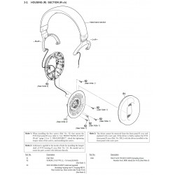 MDR-MV1 / YY2970 Sony Headphone Exploded Diagram