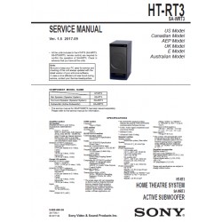 Sony HT-RT3 (SS-RT3 /  SS-SRT3 / SAW-RT3) Service Manual