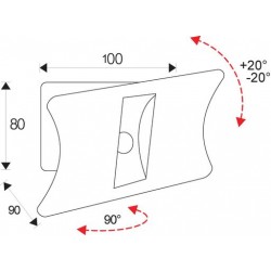 Universal Television Basic TILT and SWING Wall Bracket 10-30inch