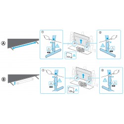 Sony TV Stand Legs XR-55X90L XR-65X90L