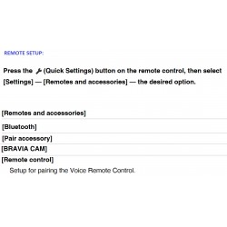 Sony Television Remote