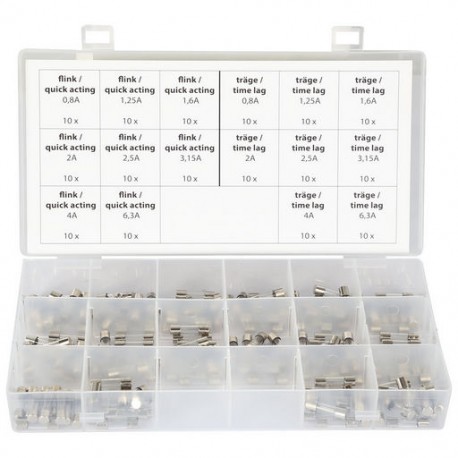 Glass Fuse 2AG (M205) Fast and Slow Blow 160 Piece Kit