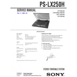 Sony PSL-X250H Service Manual