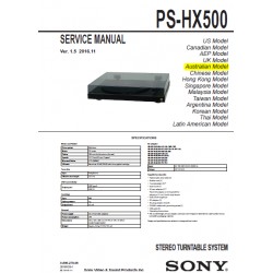 Sony PS-HX500 Service Manual