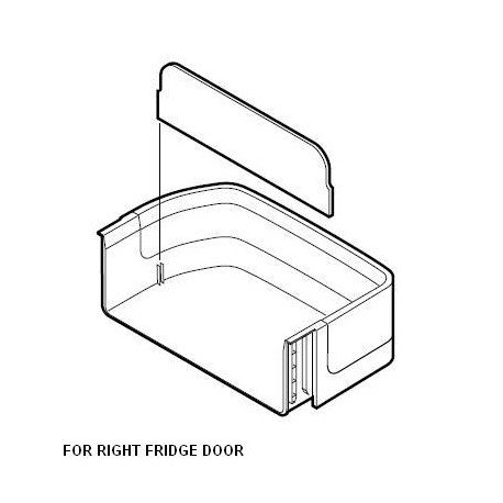 Sharp Fridge Door Bottle Pocket - Right