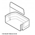 Sharp Fridge Door Bottle Pocket - Right SJF602SPBK  SJFS676VBK/SL SJFP624VSL  SJFP624VBK  SJF653SPBK  SJF653SPSL  SJFP676VSL