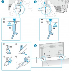 Sony Television Stand Legs for KD-55X77L KD-65X77L
