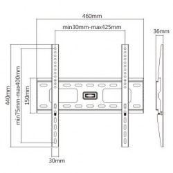 32-55 inch Universal Fixed TV Wall Bracket