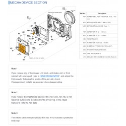 a7C II / ILCE7CM2 Sony Camera Exploded Diagram
