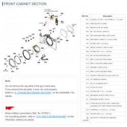 a7C II / ILCE7CM2 Sony Camera Exploded Diagram