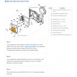 a7CR / ILCE7CR Sony Camera Exploded Diagram