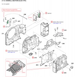 A7 ILCE7 / ILCE7K / ILCE7R Sony Camera Exploded Diagram