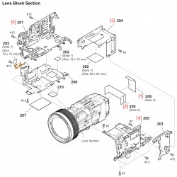 PXW-X70 Sony Camera Exploded Diagram