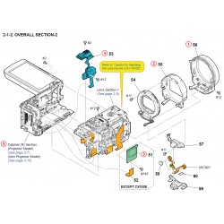 HDR-CX530E / HDR-CX535 / HDR-CX610E / HDR-PJ530E / HDR-PJ540 / HDR-PJ540E / HDR-PJ610E Sony Camera Exploded Diagram