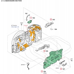 NEX-5T / NEX-5TL / NEX-5TY Sony Camera Exploded Diagram