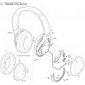 WH1000XM2 Sony Headphone Exploded Diagram