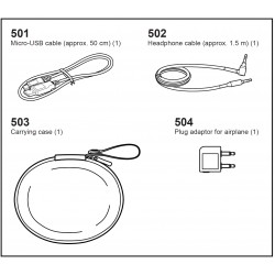 WH1000XM2 Sony Headphone Exploded Diagram