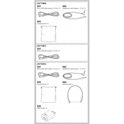 MDR-ZX770BN / MDR-ZX770BT / MDR-ZX780DC Sony Headphone Exploded Diagram