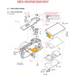 NEX-5N / NEX-5ND / NEX-5NK / NEX-5NY Sony Camera Exploded Diagram