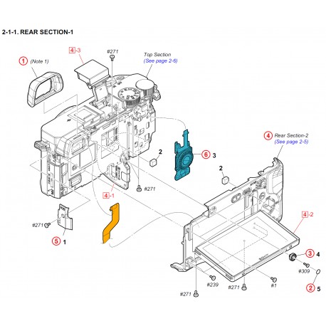 A6300 / ILCE6300  Sony Camera Exploded Diagram