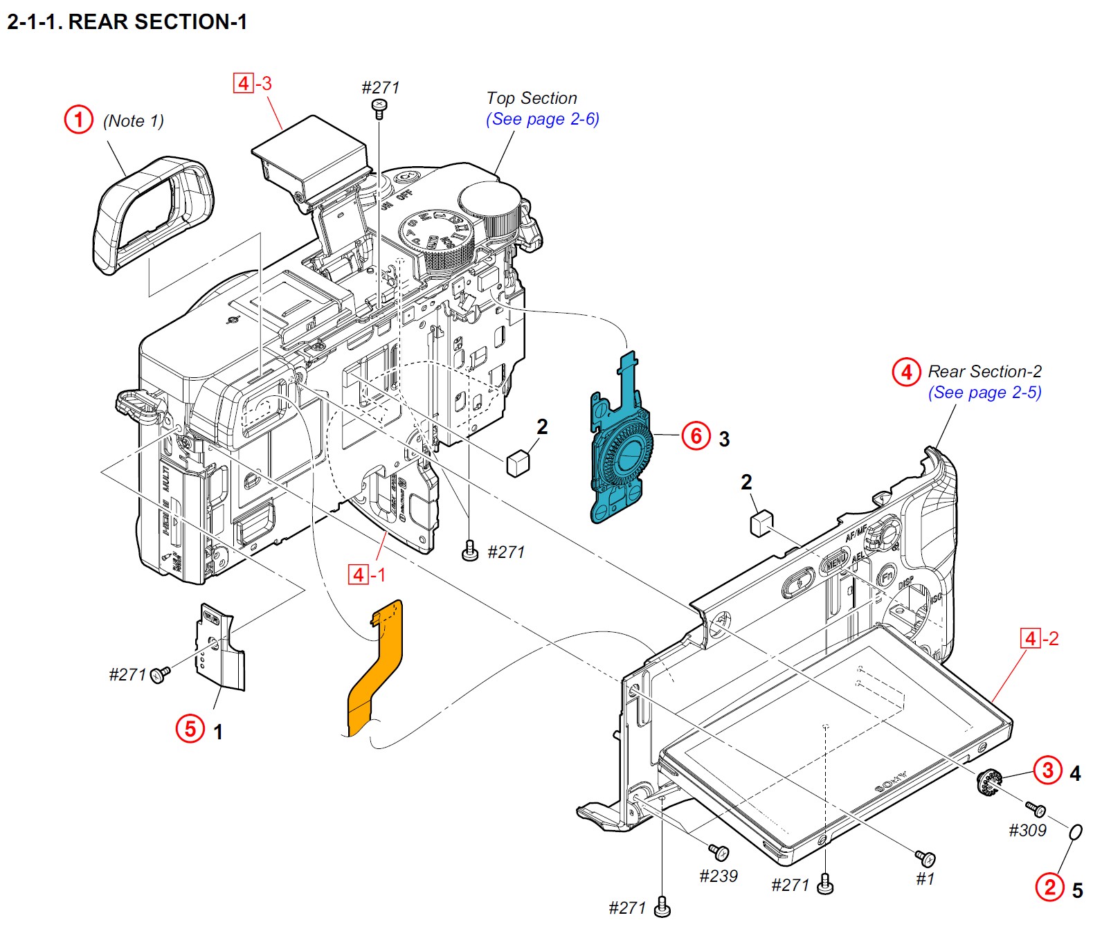 A6300 / ILCE6300 Sony Camera Exploded Diagram ED-ILCE6300 A6300 / ILCE6300 Sony Camera Exploded Diagram ED-ILCE6300