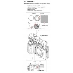 Sony TOP COVER ASSY for ILCE6000