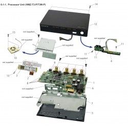 HMZ-T3/3W Sony Head Mount Display Exploded Diagram