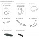 HMZ-T3/3W Sony Head Mount Display Exploded Diagram