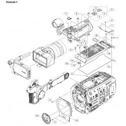 PXW-FX9 / PXW-FX9V / PXW-FX9VK / PXW-FX9T / PXW-FX9TK Sony Camera Exploded Diagram