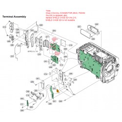 PXW-FX9 / PXW-FX9V / PXW-FX9VK / PXW-FX9T / PXW-FX9TK Sony Camera Exploded Diagram