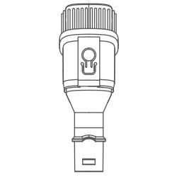 SHARP Bristle Brush Nozzle Tool for EC-SC75U-H Stick Vacuum Cleaner