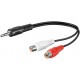 Audio Cord 2x RCA Sockets to 3.5mm