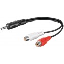Audio Cord 2x RCA Sockets to 3.5mm