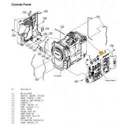 ILME-FX6 Sony Camera Exploded Diagram ( ILME-FX6V ILME-FX6VK ILME-FX6T ILME-FX6TK )