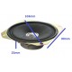 Speaker Square 3.5” GP SPEAKER 90mm