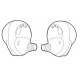 Sony WF1000XM4 Left Right Ear Units
