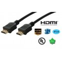 HDMI Cable with Ethernet Type A to Type A 2m
