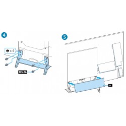 Sony Television KD55X9300E Complete Desktop Stand