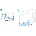 Sony Television KD55X9300E Complete Desktop Stand