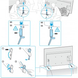 Sony Television Stand Legs for K-55S30 K-65S30 S0504478141