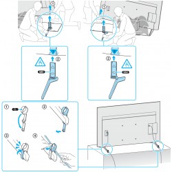 Sony Television Stand Legs for K-85S30 BRAVIA 3 
