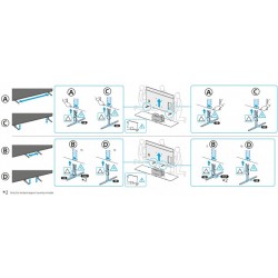 Sony Television Stand Legs for K-55XR70 K-65XR70 BRAVIA 7