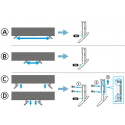 Sony Television Stand Legs for K-85XR70 BRAVIA 7