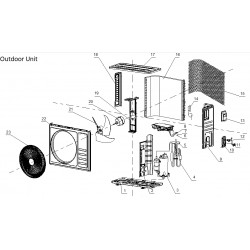 AKAI AK-TP52 Split System Exploded Diagram
